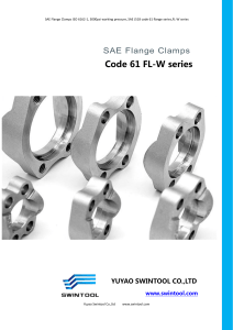 1. SAE FLANGE CLAMPS code 61 FL-W series