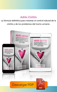 Adiós Cistitis PDF GRATIS DESCARGAR LIBRO COMPLETO Jessica Díaz