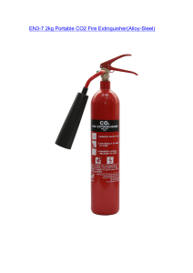 EN3-7 2kg Portable CO2 Fire Extinguisher(Alloy-Steel)