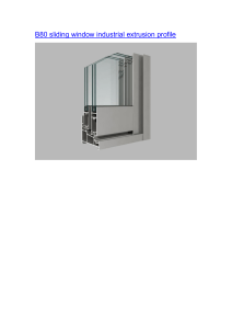 B80 sliding window industrial extrusion profile