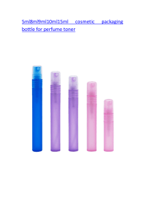 5ml8ml9ml10ml15ml cosmetic packaging bottle for perfume toner