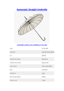 Automatic Straight Umbrella