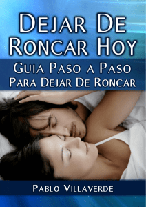 DEJAR DE RONCAR HOY PDF GRATIS