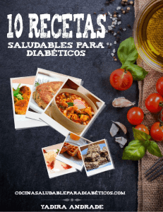 LIBRO DE RECETAS PARA DIABETICOS BAJAR GRATIS