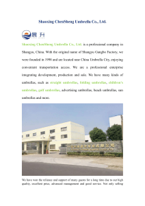 Shaoxing ChenSheng Umbrella Co., Ltd.