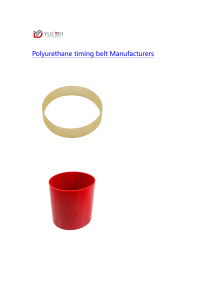 Polyurethane timing belt Manufacturers