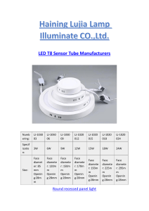 LED T8 Sensor Tube Manufacturers