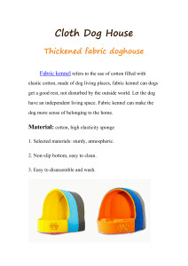 Thickened fabric doghouse