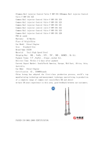 Common Rail injector Control Valve F 00V C01 328