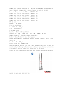 Common Rail injector Control Valve F 00V C01 329