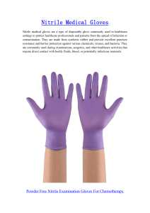 Powder-free Disposable Nitrile Gloves